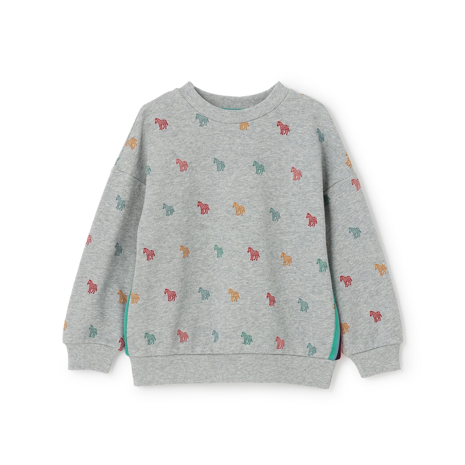 ゼブラ総柄裏毛ルーズプルオーバー