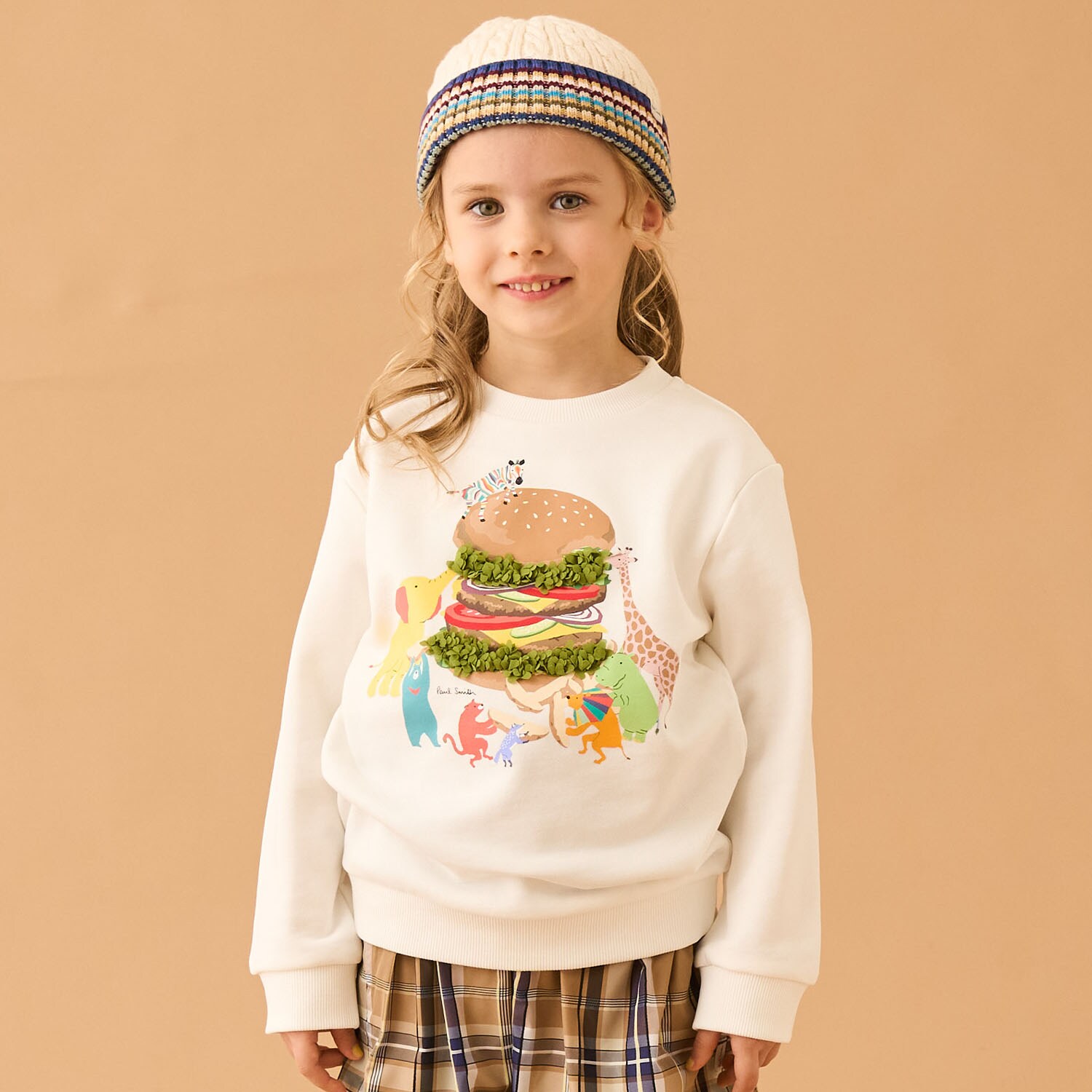 アニマルハンバーガー裏毛プルオーバー