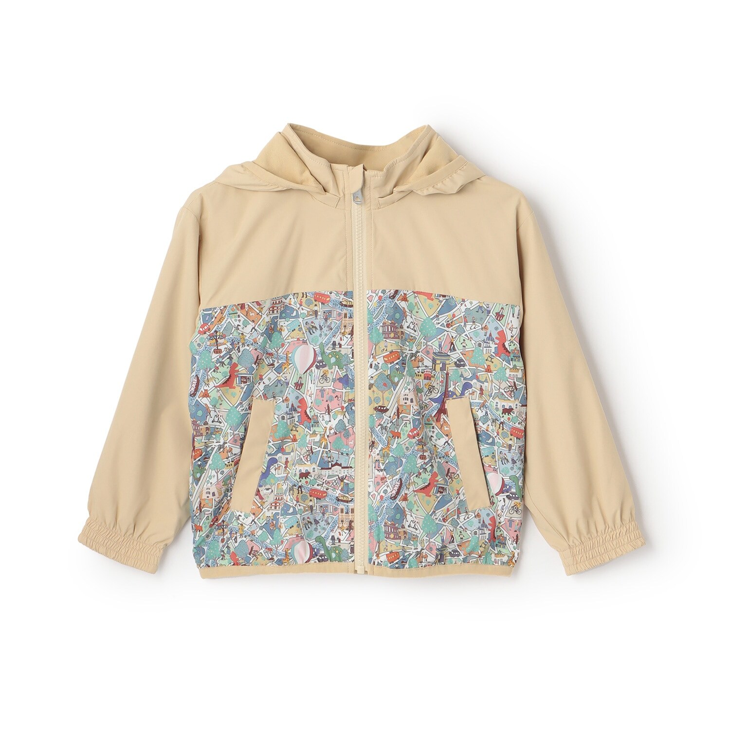 リバーシブルジップパーカ