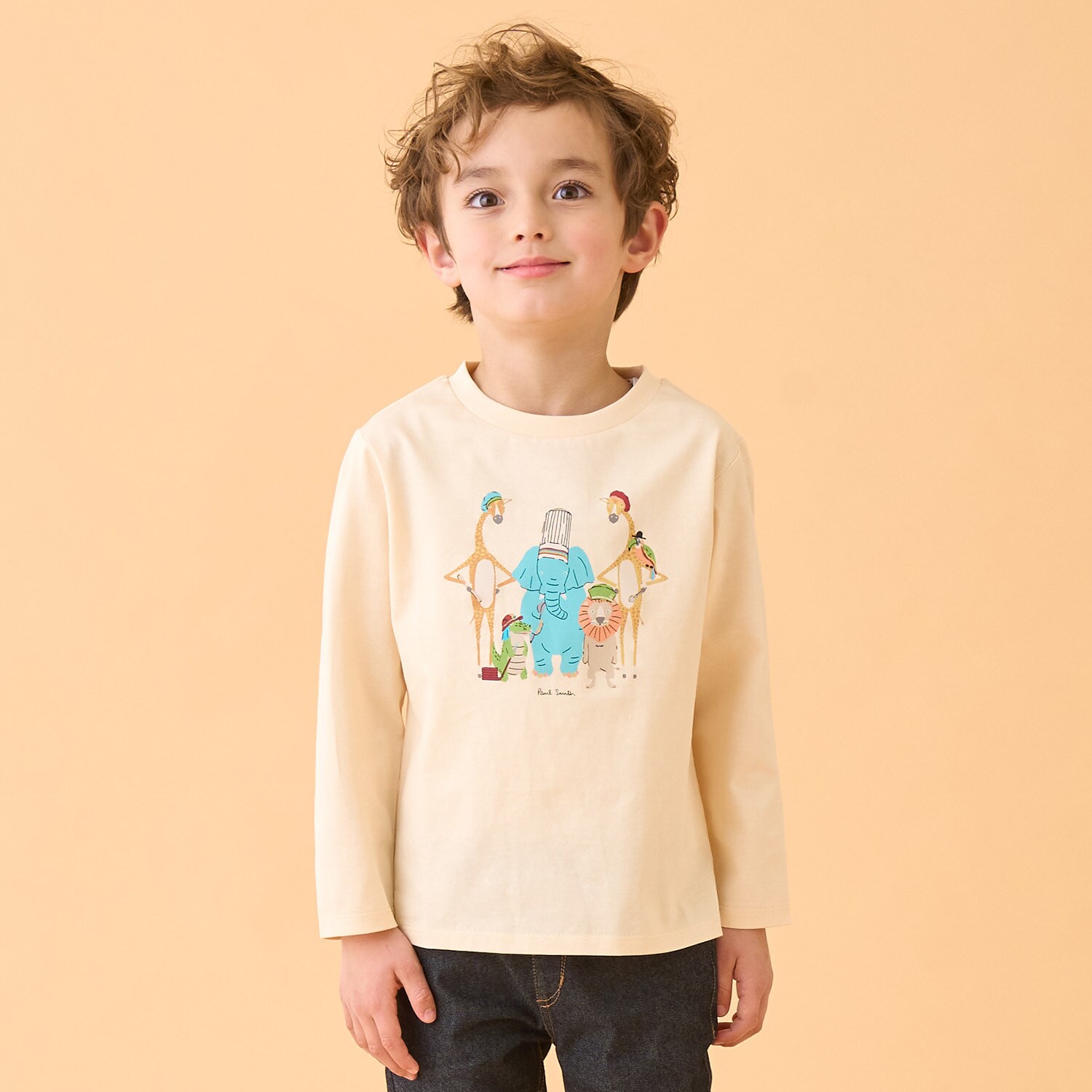 ハットアニマル長袖Tシャツ