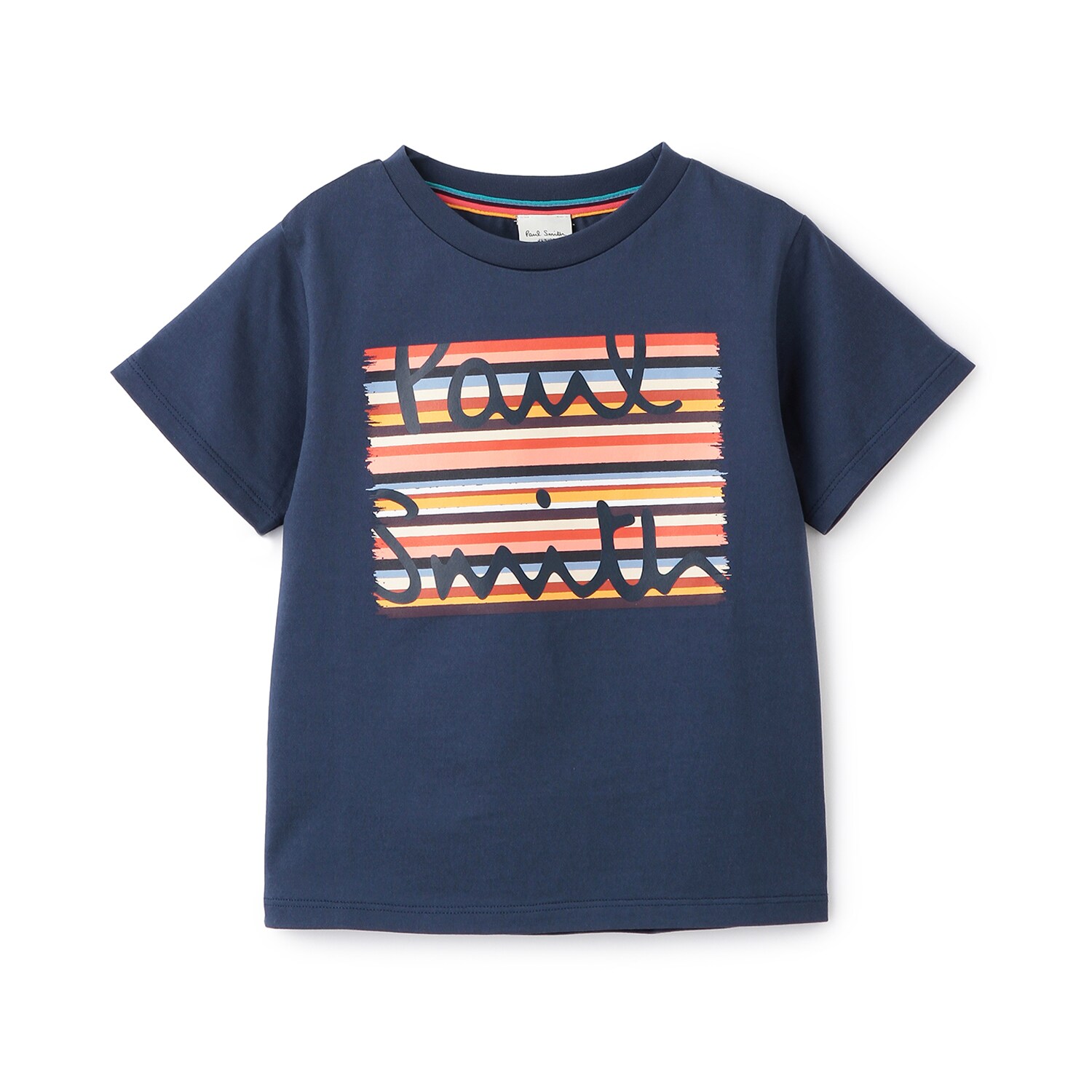 ストライプロゴ半袖Tシャツ