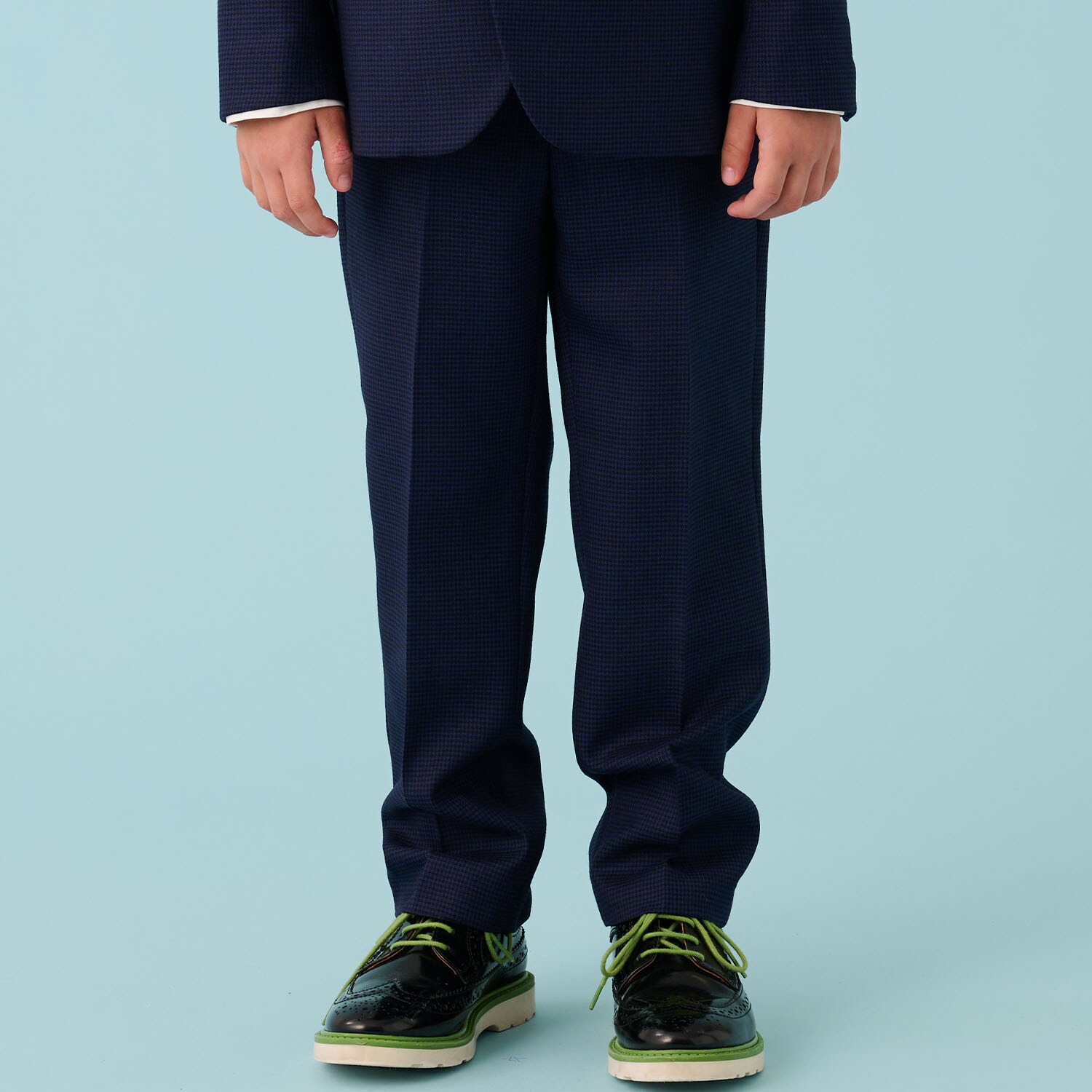 ウール千鳥スラックスパンツ