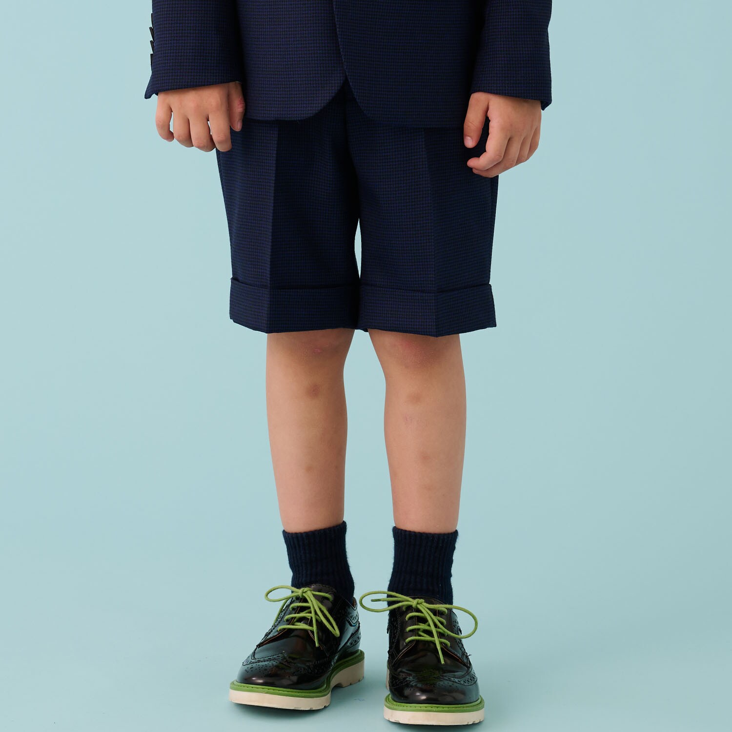 ウール千鳥ショートパンツ