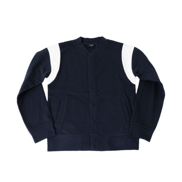 裏毛・抗菌防臭加工袖ライン切り替えスタジャン