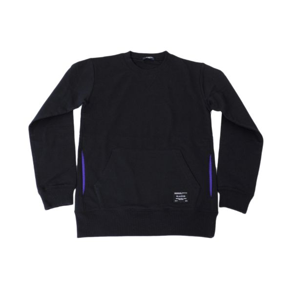 ミニ裏毛・配色ポケットトレーナー