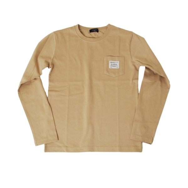 VORTEX天竺・ベーシックポケット長袖Tシャツ