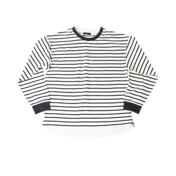 OE天竺・抗菌防臭加工ドロップショルダーフェイクレイヤード長袖Tシャツ