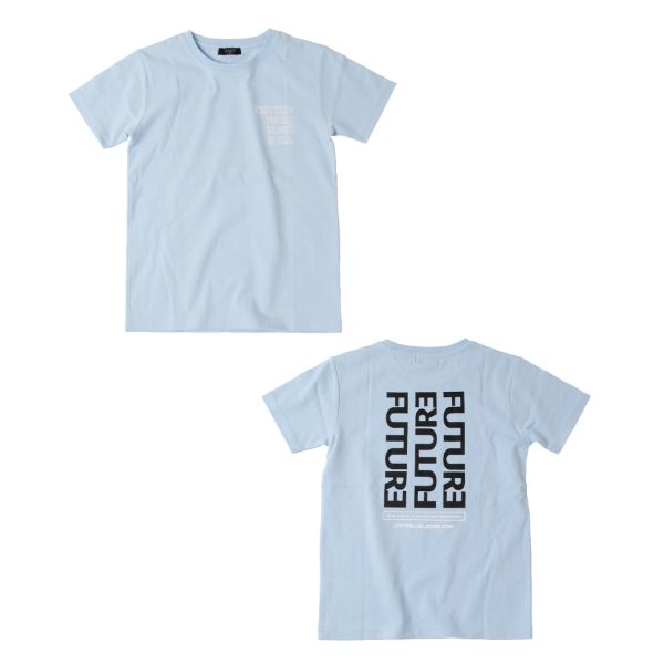 OE天竺・抗菌防臭加工バックロゴプリント半袖Tシャツ