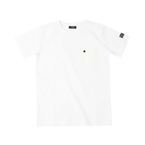 天竺・ポケットスター刺繍半袖Tシャツ