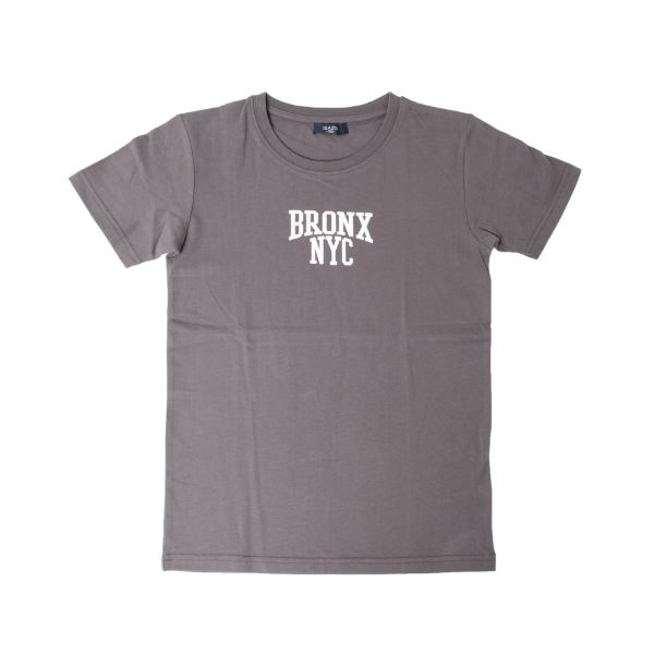 【大人向けサイズあり】スエード天竺・シティロゴプリント半袖Tシャツ