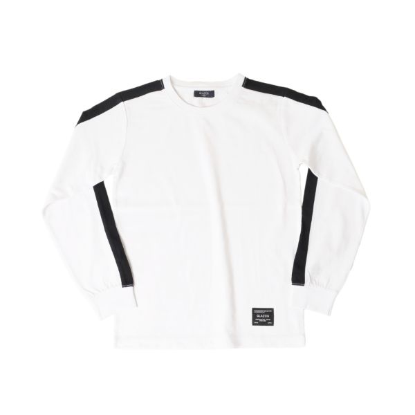 天竺・袖ライン長袖Tシャツ