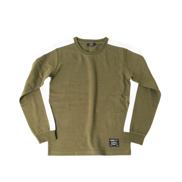 天竺・袖ライン長袖Tシャツ