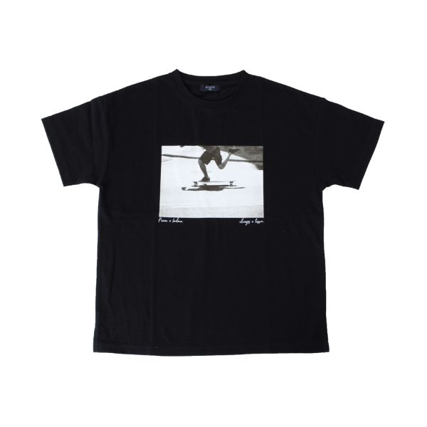 天竺・接触冷感ドロップショルダーBOXフォト半袖Tシャツ