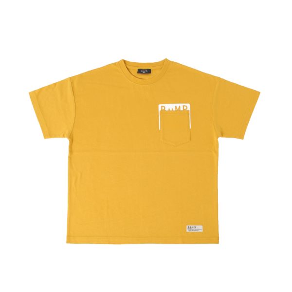 天竺・接触冷感ドロップショルダープリントポケット半袖Tシャツ