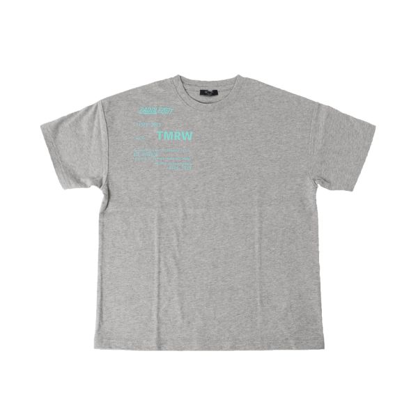 天竺・ドロップショルダーシンプルロゴ半袖Tシャツ