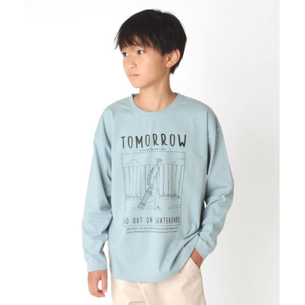 天竺・アソートプリント長袖Tシャツ