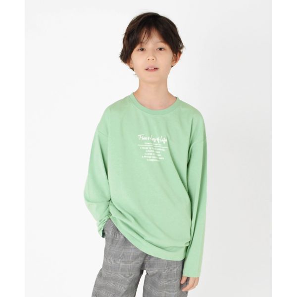 天竺・アソートプリント長袖Tシャツ