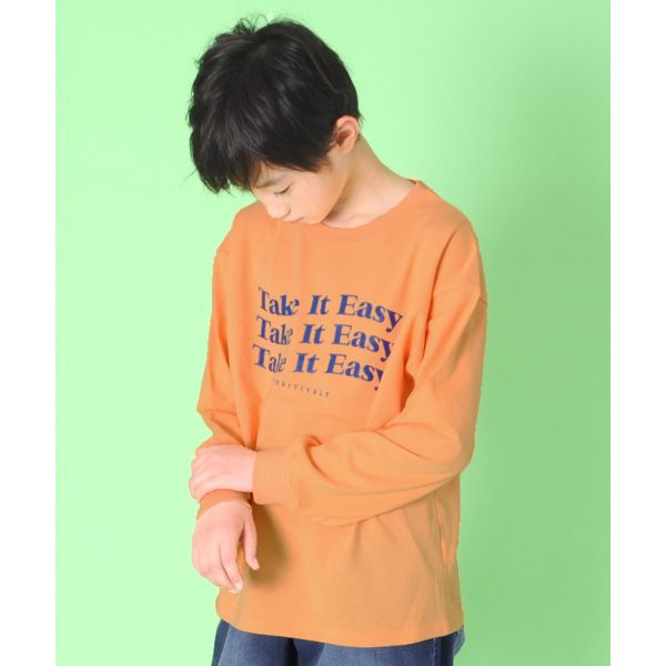 天竺・アソートプリント袖リブ長袖Ｔシャツ