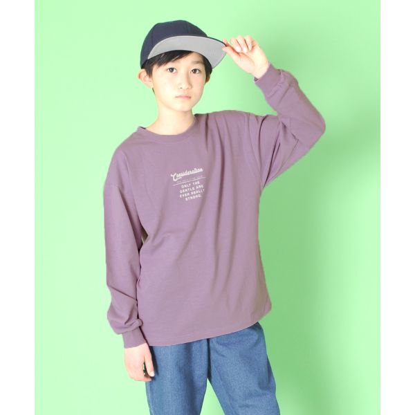 天竺・アソートプリント袖リブ長袖Ｔシャツ