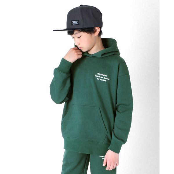 裏毛・ロゴプリントプルパーカー（セットアップ対応）