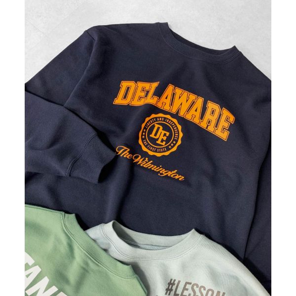 裏毛・ドロップショルダーアソートプリントトレーナー