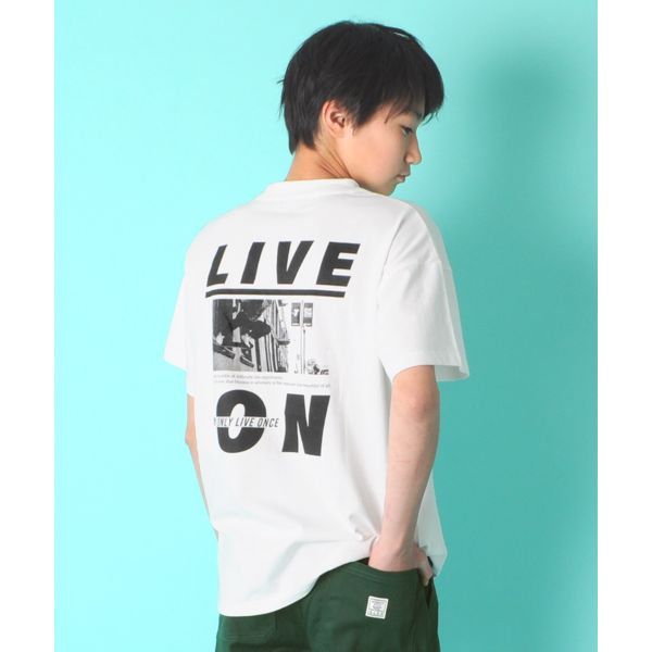 天竺・ドロップショルダーアソートプリント半袖Tシャツ