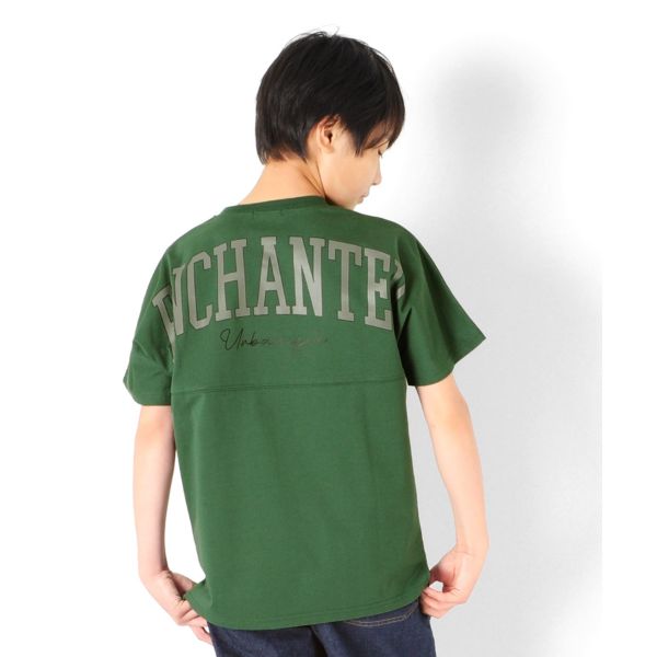 【大人向けサイズあり】機能天竺・接触冷感ドルマンスリーブバックプリント半袖Tシャツ