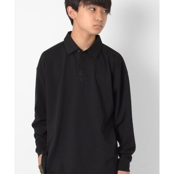 ビッグシルエット・無地ポロシャツ