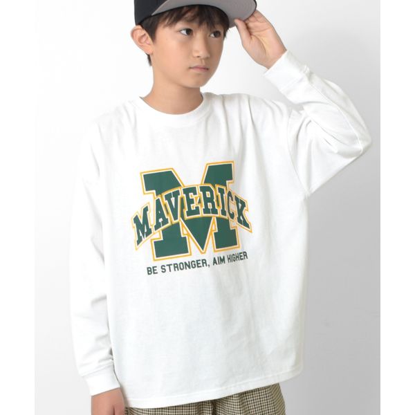 カレッジプリントビッグ長袖Tシャツ