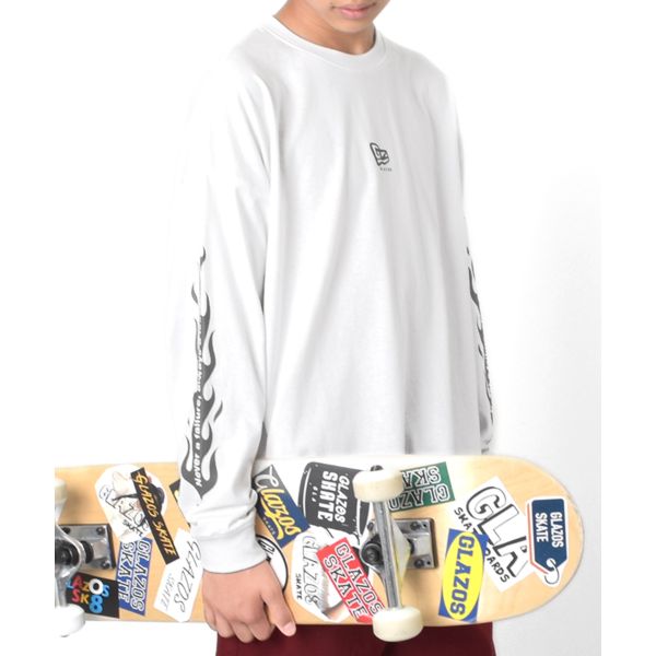 袖ロゴプリントTシャツビッグシルエット