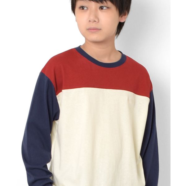 切り替えロングTシャツ