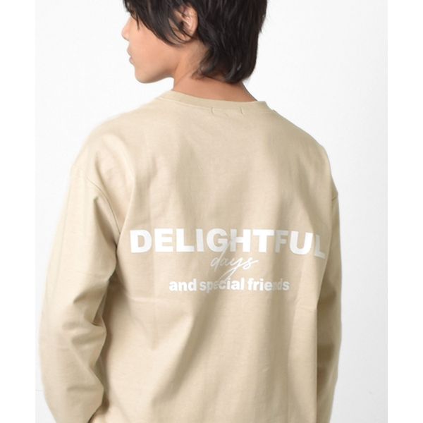 前後ロゴプリントTシャツ