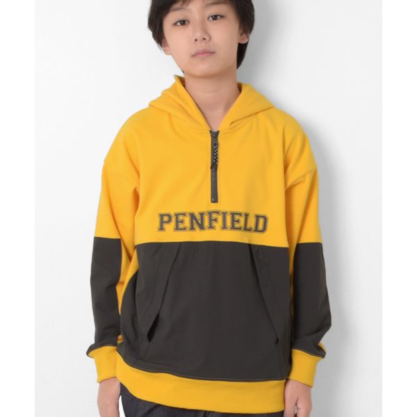 【大人向けサイズあり】【penfield】マイクロフリース・ハーフジップパーカー