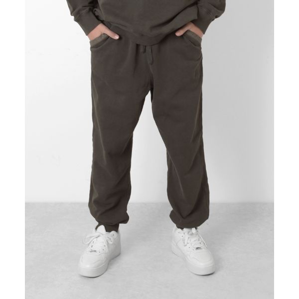 [ワイドテーパード]裏毛・ピグメントイージーパンツ
