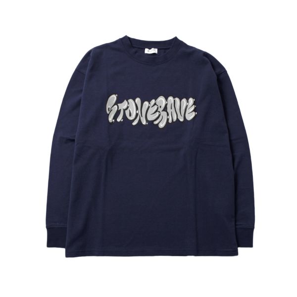 【大人向けサイズあり】グラフィティプリント長袖Tシャツ