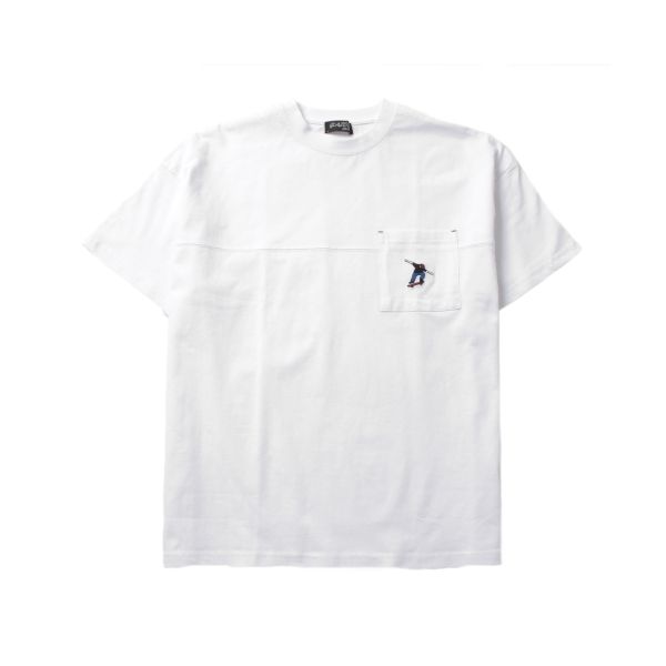 【大人向けサイズあり】ポケット刺繍ビッグ半袖Tシャツ