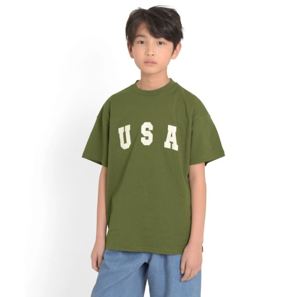 【大人向けサイズあり】【接触冷感】アソートロゴプリント半袖Tシャツ