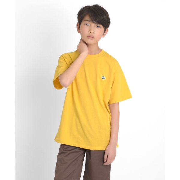 ワッペン付き半袖Tシャツ