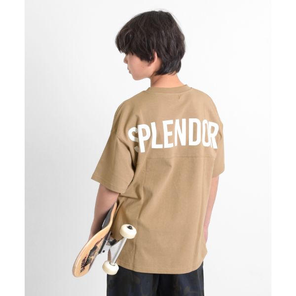 【大人向けサイズあり】【接触冷感】バックロゴプリント半袖Tシャツ