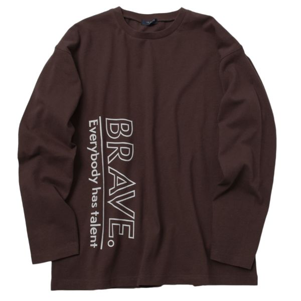 【WEB限定】【プチプラ】【再入荷】フロントアソートプリント長袖Tシャツ