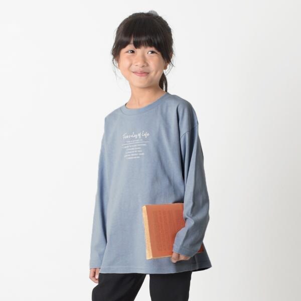 【WEB限定】【プチプラ】【再入荷】フロントアソートプリント長袖Tシャツ