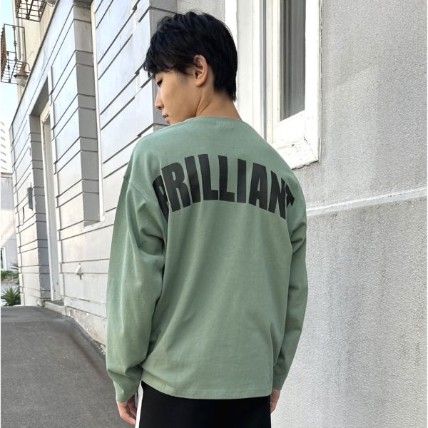 【WEB限定】【プチプラ】バックアソートプリント長袖Tシャツ