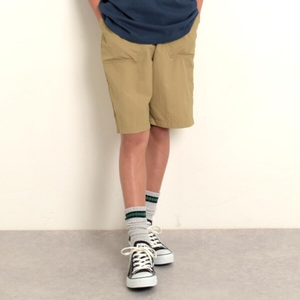 【撥水】ナイロンワッシャー・ベイカーハーフパンツ