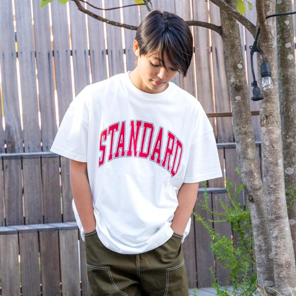 【大人向けサイズあり】【STREET】クラックロゴプリントビッグ半袖Tシャツ