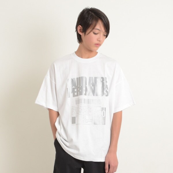 【大人向けサイズあり】【STREET】【防汚加工】アソートリフレクタープリント半袖Tシャツ