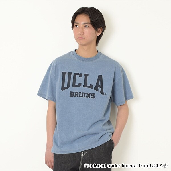 【大人向けサイズあり】【UCLA】コットン・フロントUCLAロゴ半袖Tシャツ