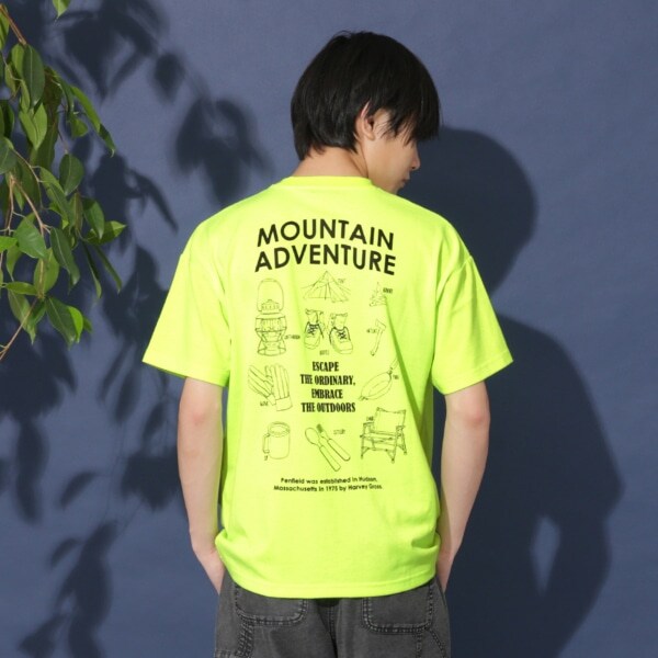 【Penfield】【防虫加工】バックアウトドアツールプリント半袖Tシャツ