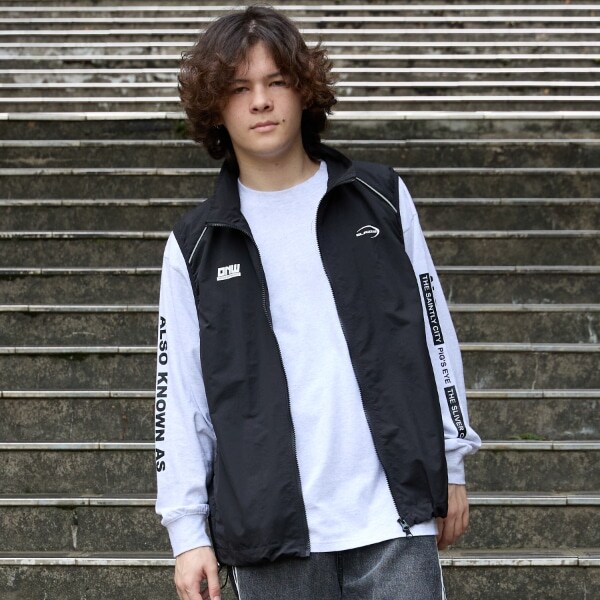 【大人向けサイズあり】ロゴジップアップベスト