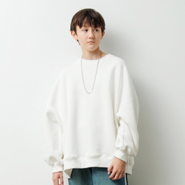 【大人向けサイズあり】【あったか】裏起毛・ネックレス付きトレーナー