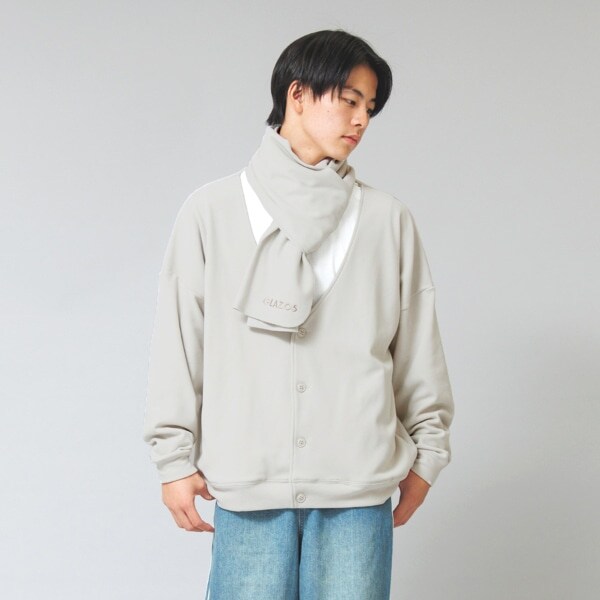 【大人向けサイズあり】【あったか】マイクロフリース・カーディガン